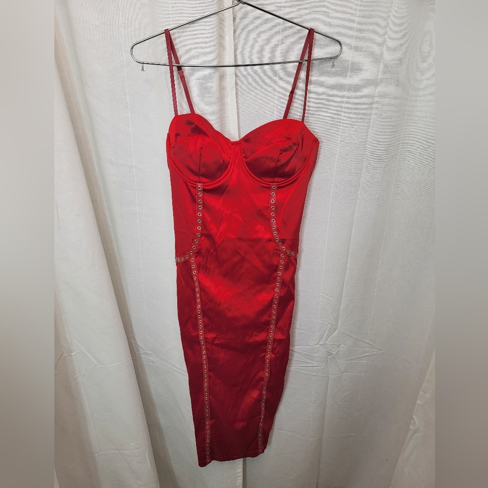 Little red dress.